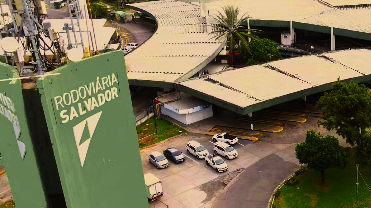 imagem aérea da rodoviária de Salvador (2025)