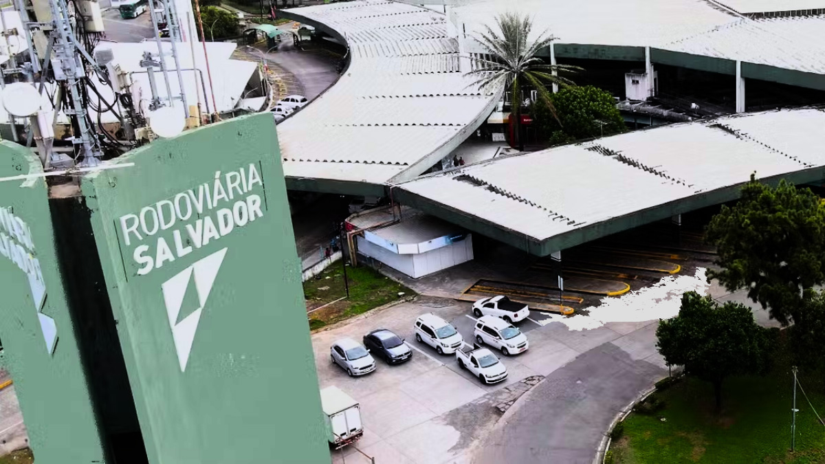 imagem aérea da rodoviária de Salvador