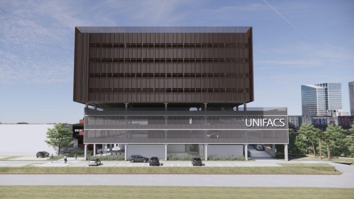 representação visual de futuro prédio universitário